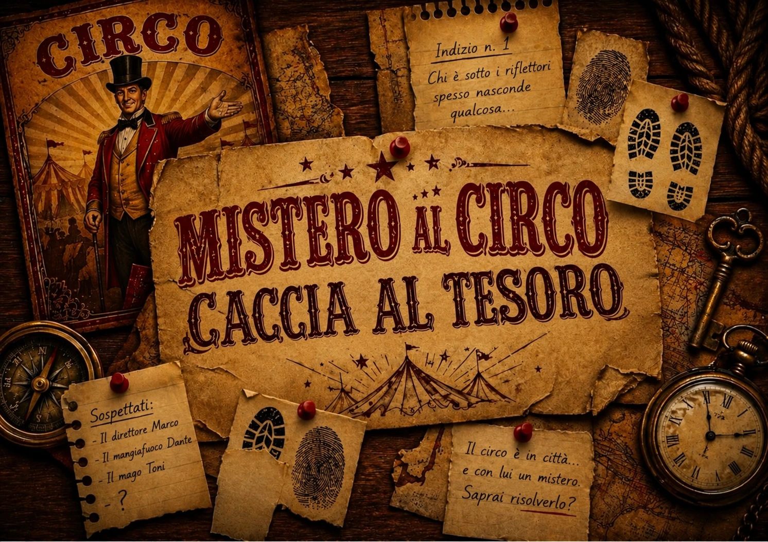Copertina italiana dell’avventura: circo