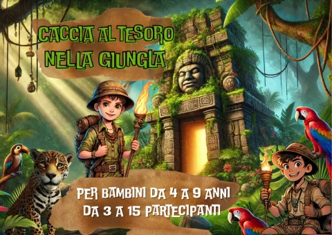 Copertina italiana dell’avventura: giungla