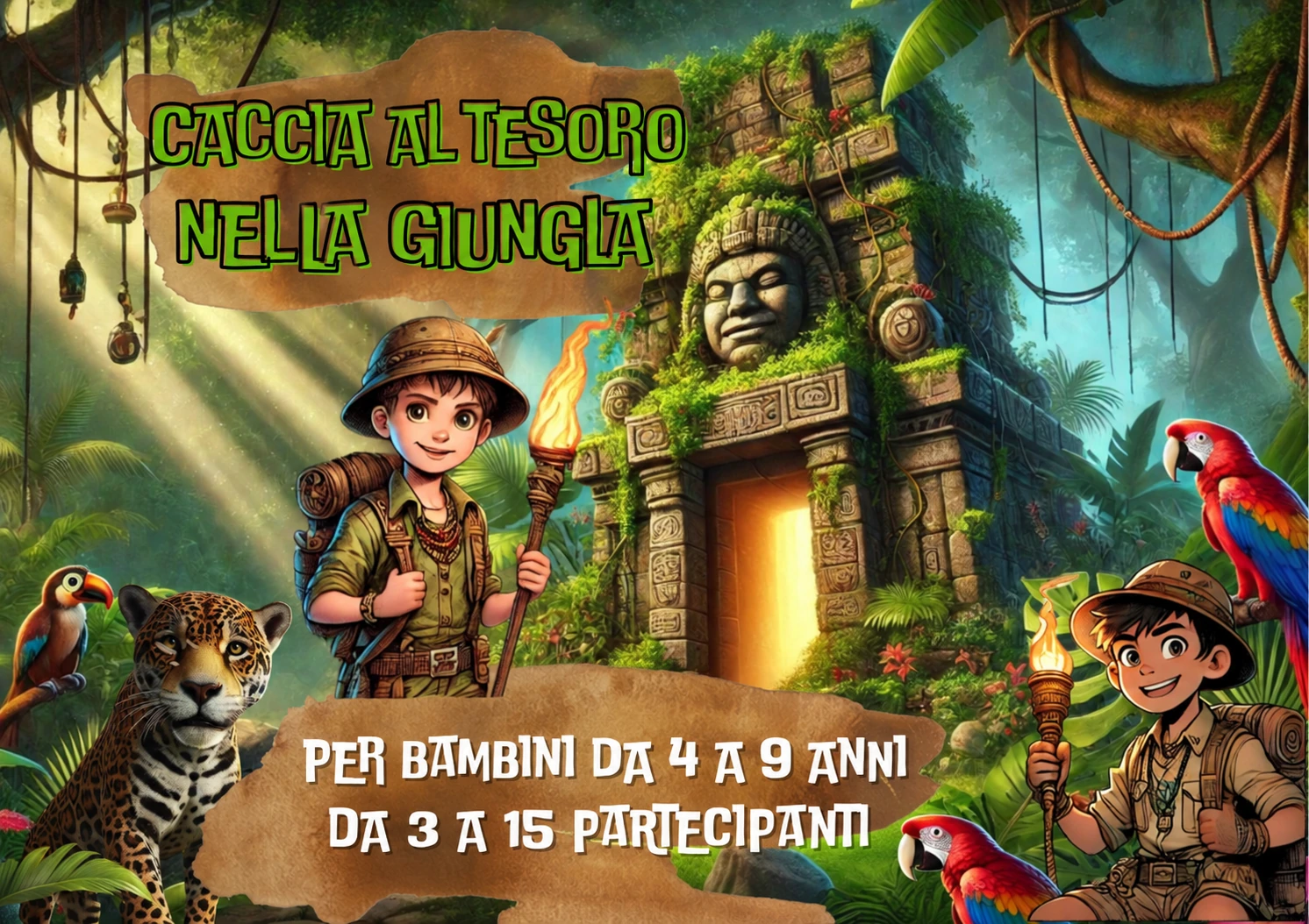 Copertina italiana dell’avventura: giungla
