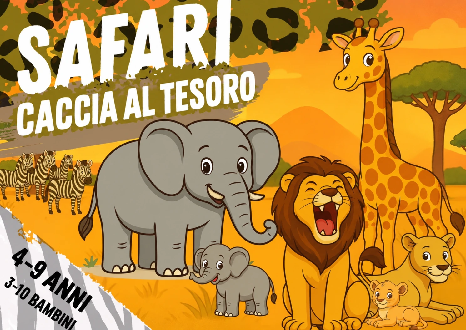Copertina italiana dell’avventura: safari
